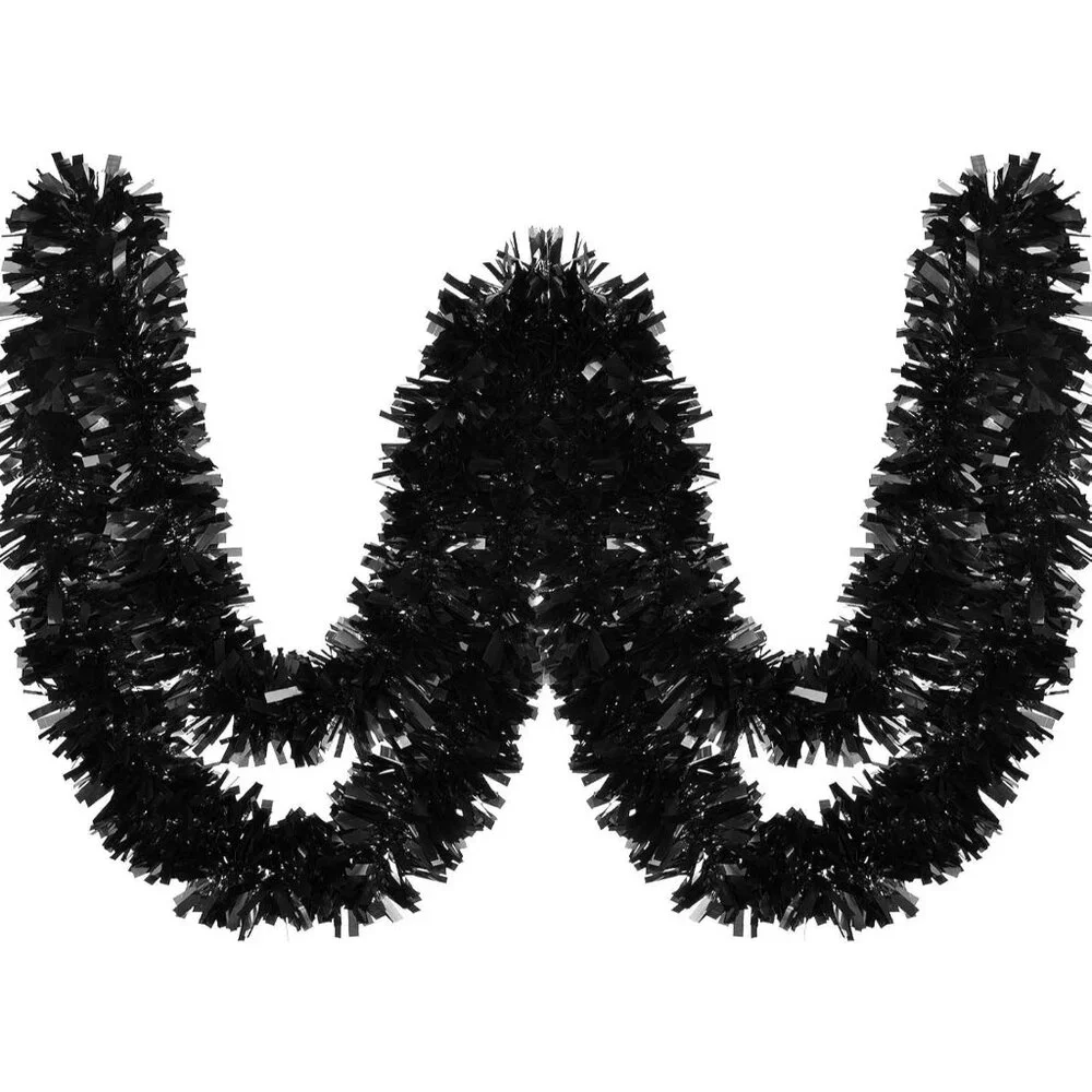 Versatile 26.2 ft Metallic Tinsel Garland - Perfect for Christmas & Halloween